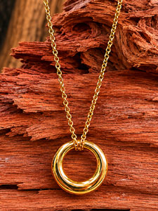 Silver eternity memorial pendant