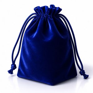 Blue Velvet Bag for Ashes