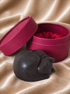 Sleeping Cat Ashes Urn